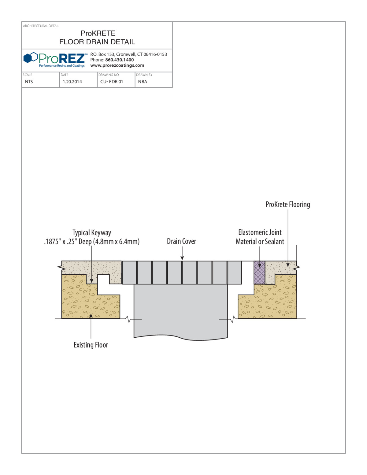 ProKrete CU Floor Drain Detail thumbnail
