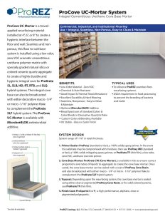 ProCove UC Mortar System Data Sheet thumbnail
