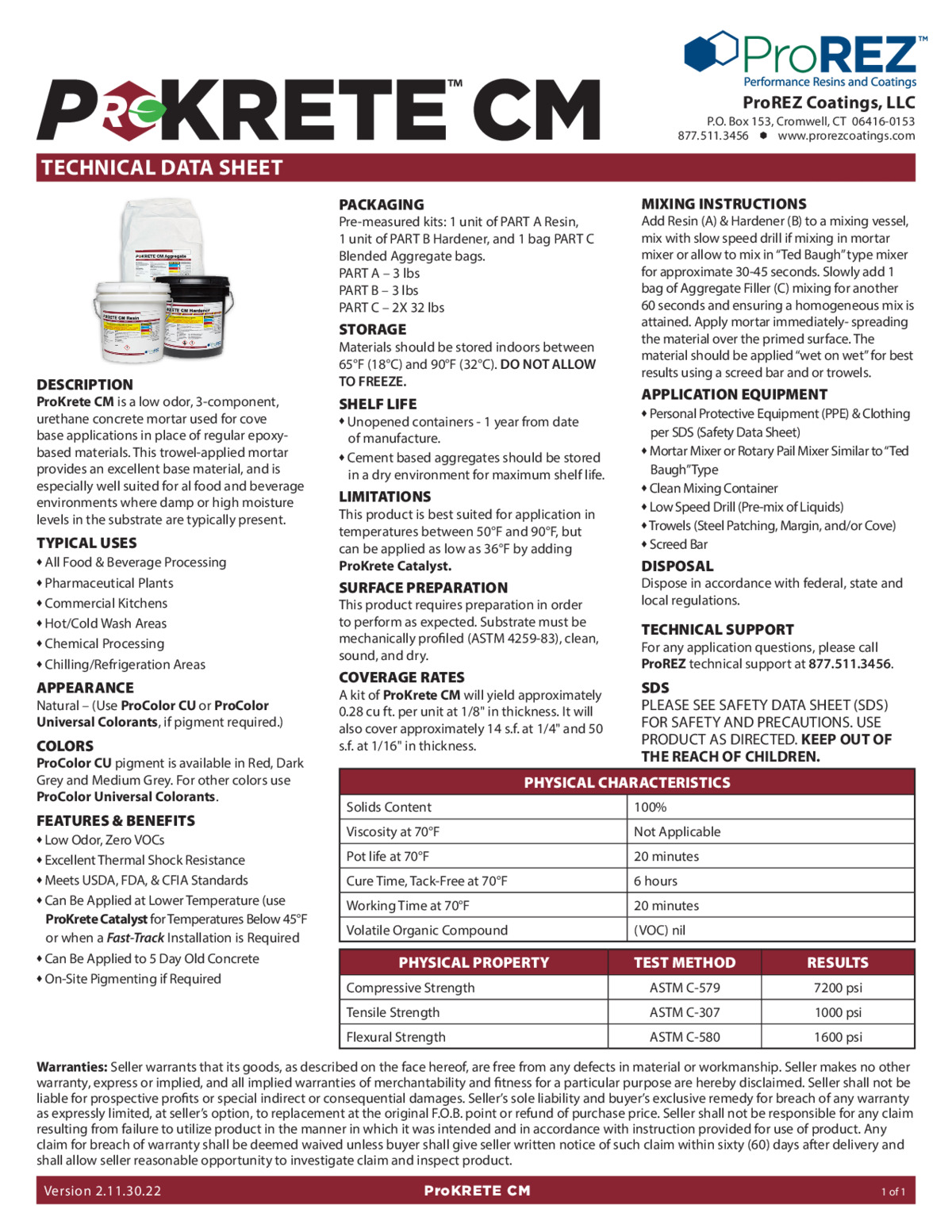 ProKrete CM Technical Data Sheet thumbnail