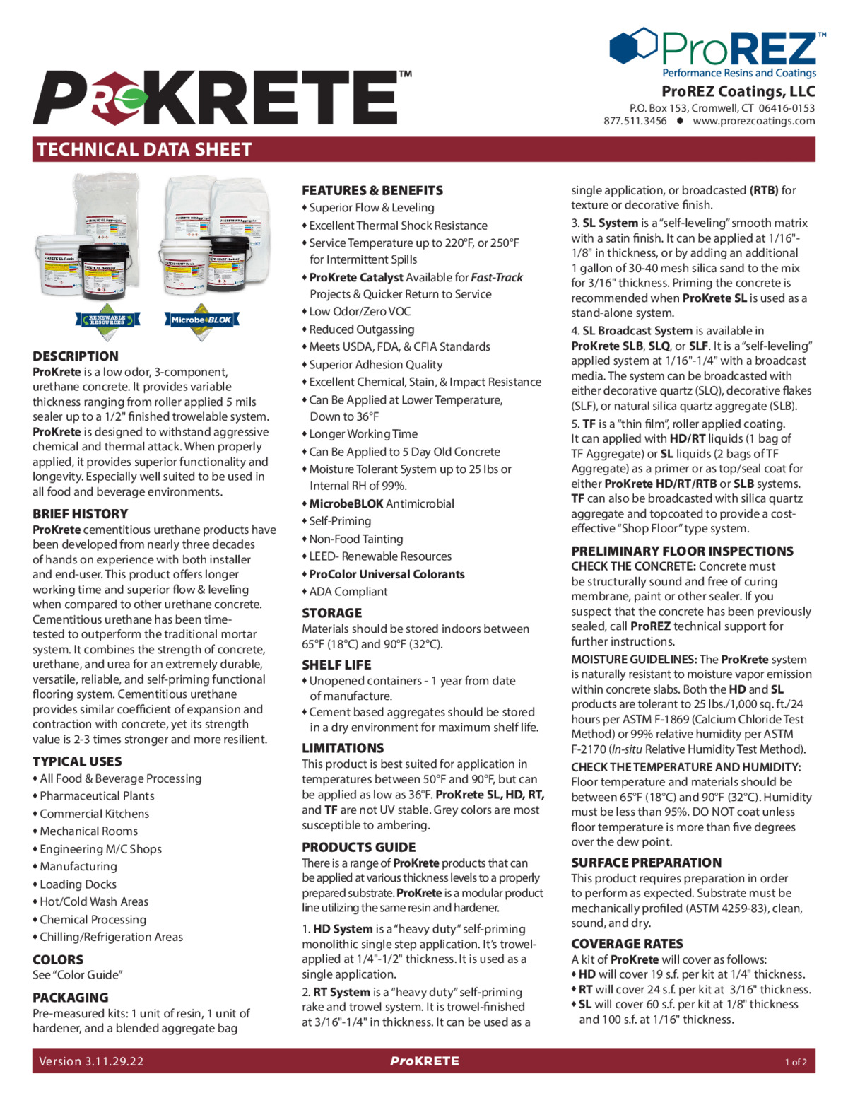 ProKrete Technical Data Sheet thumbnail