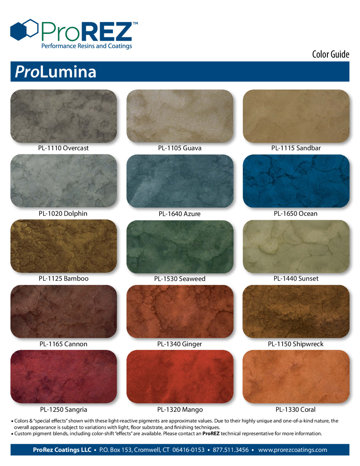 ProLumina Color Chart thumbnail