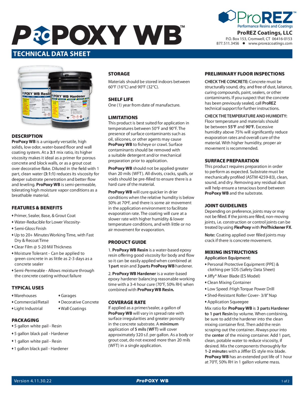 ProPoxy WB Technical Data Sheet thumbnail