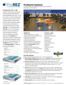 ProQuartz Systems Data Sheet thumbnail