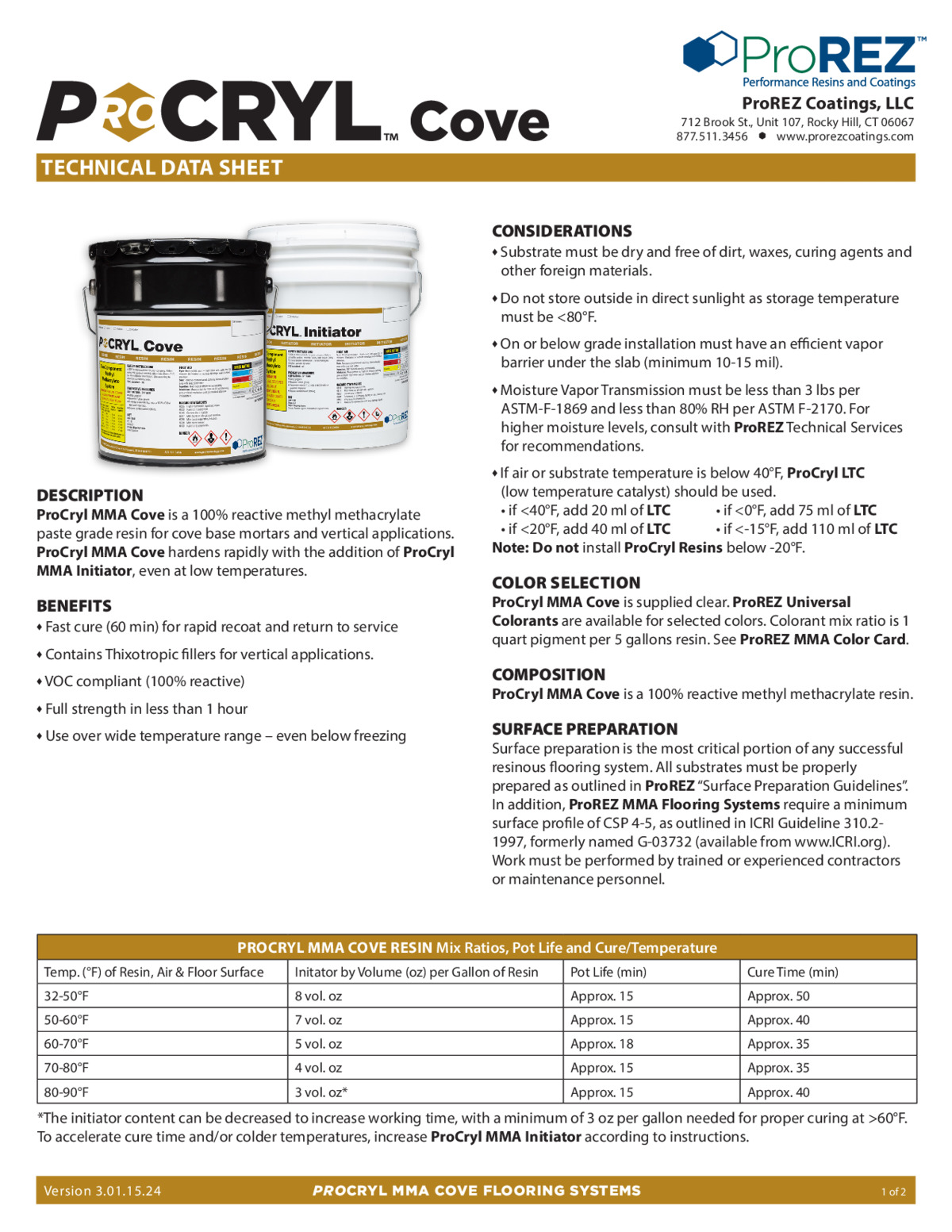 ProCryl MMA Cove Technical Data Sheet thumbnail