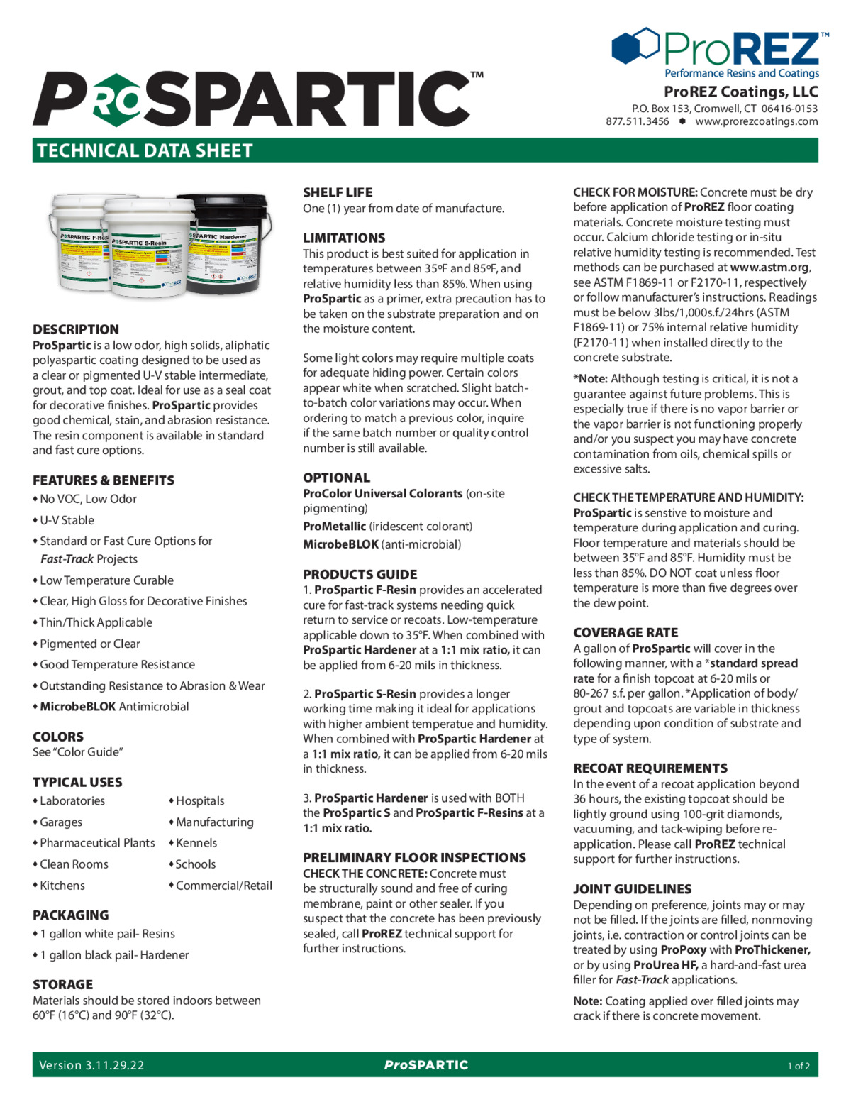 ProSpartic Technical Data Sheet thumbnail