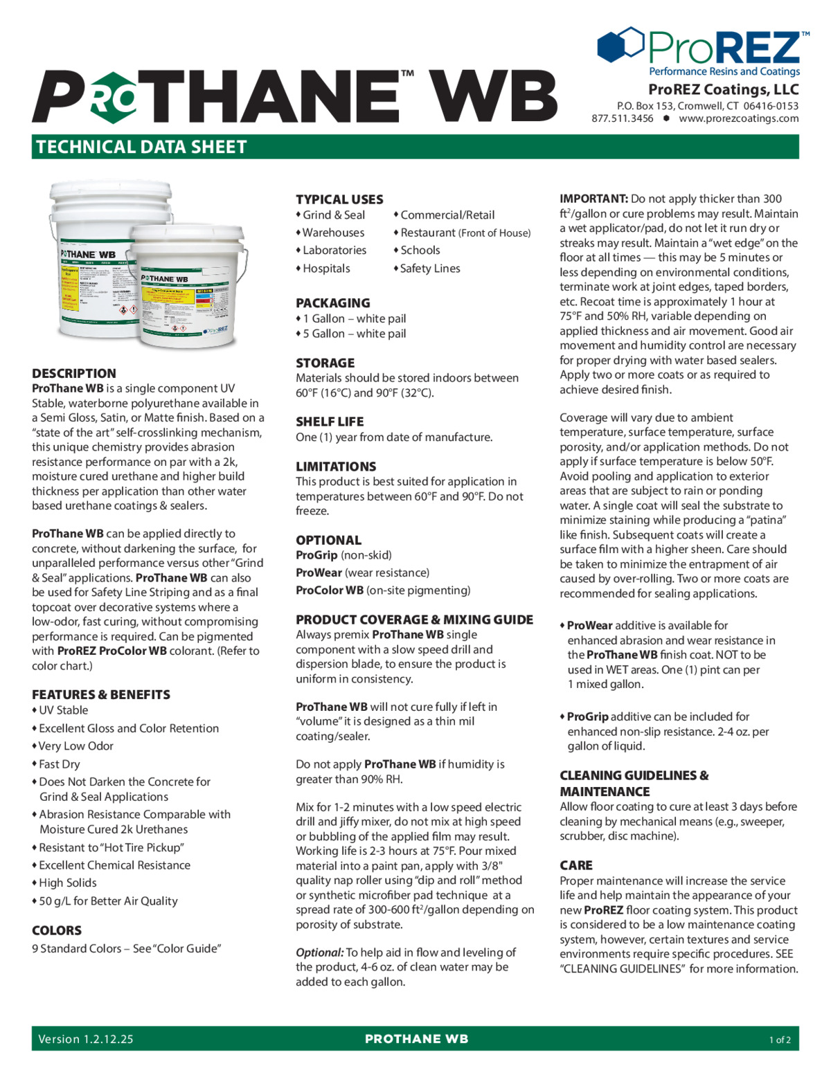 ProThane WB Technical Data Sheet thumbnail