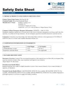 ProClean B100 Safety Data Sheet thumbnail