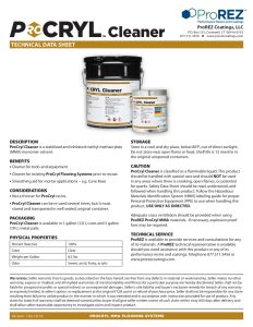 ProCryl Cleaner Technical Data Sheet thumbnail