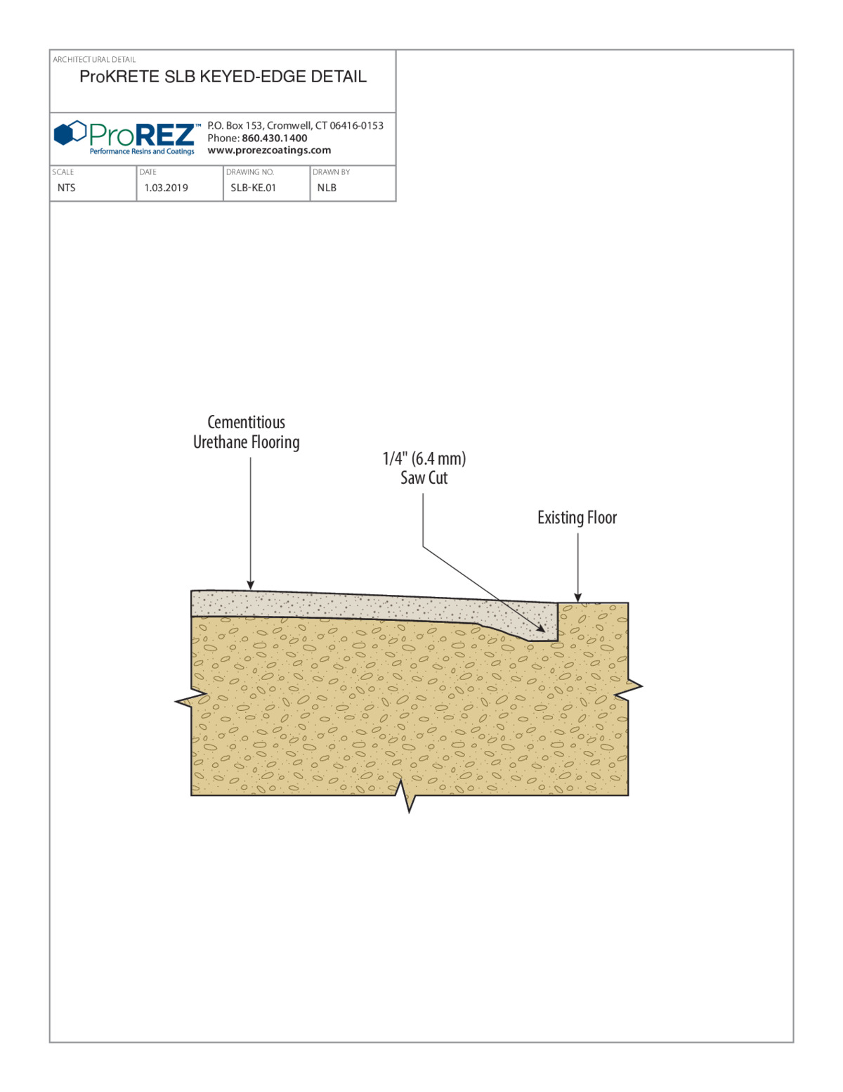 Tech Center ProKrete Keyed Edge Detail thumbnail